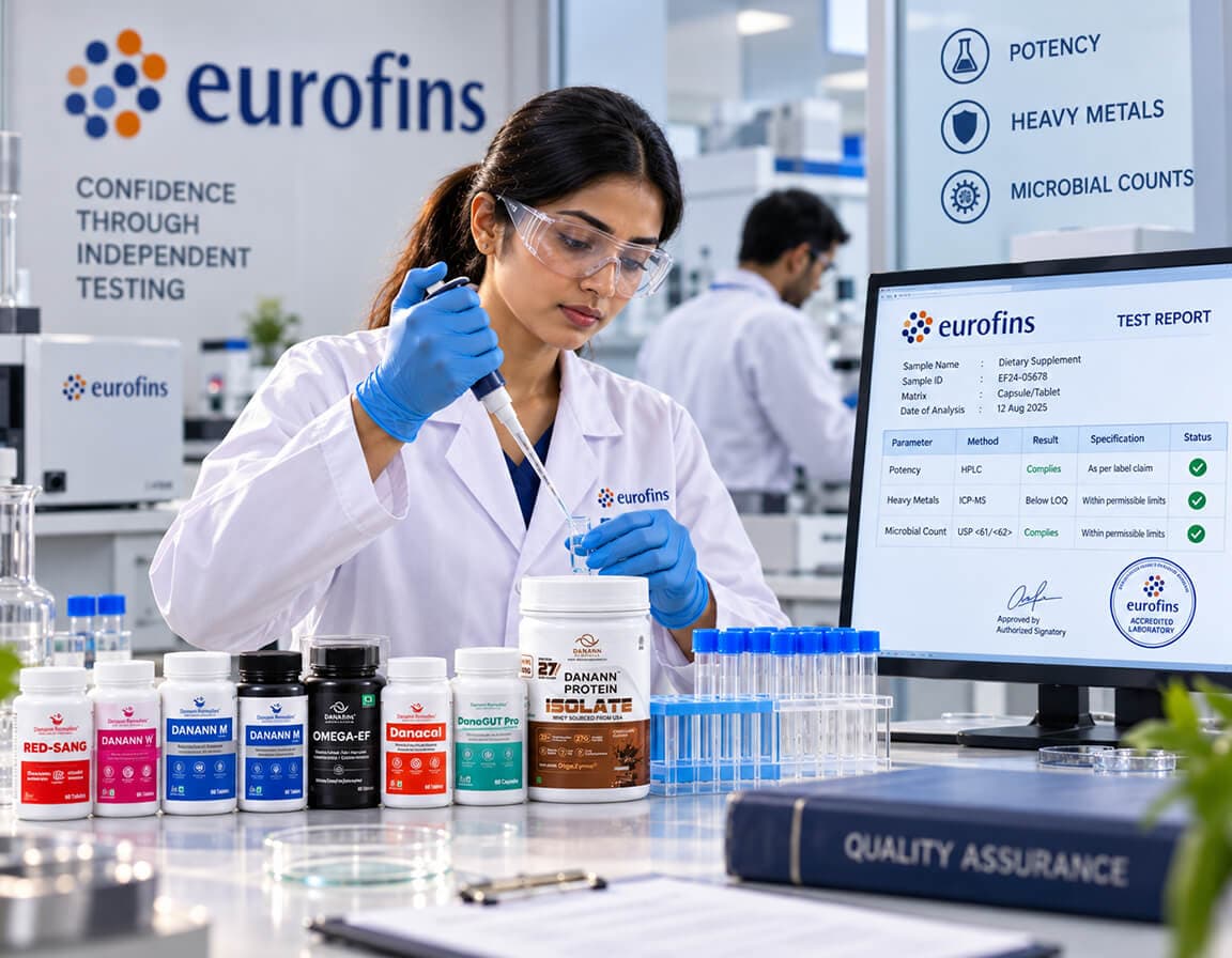 A sample being prepared on a testing bench